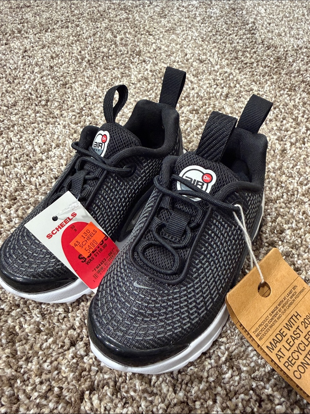 Nike Black and White Kids' Air Sneakers